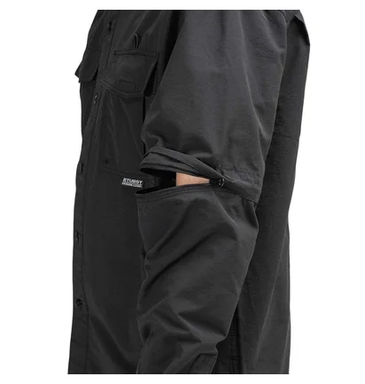 Stüssy Convertible Utility Shirt (Schwarz)