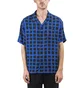 Stüssy Hand Drawn Grid Shirt (Blau / Schwarz)