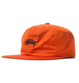 Stüssy Stock Nylon Strapback Cap (Orange)