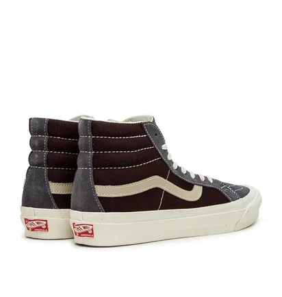 Vans Vault UA OG Sk8-Hi LX (Blaugrau / Dunkelbraun)